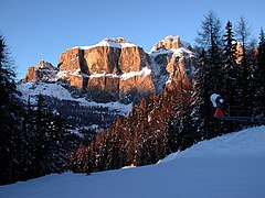 Vista invernal del Grupo del Sella