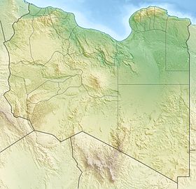 Tadrart Akakus na zemljovidu Libije