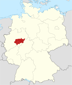 Lage des Sauerlandes in Deutschland