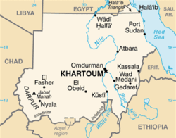 Sudan konumu