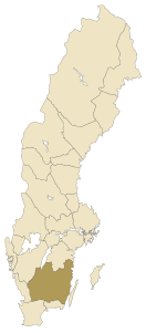 Småland – Localizzazione