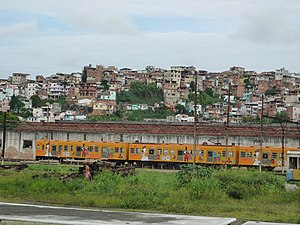 Comboio do trem do Subúrbio de Salvador.