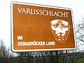 Hinweistafel Varusschlacht