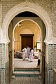 Example of horseshoe arches, at the 14th-century Bou Inania Madrasa