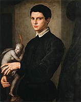 Portrait of a Man Holding a Statuette, 1545