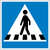 E17: Pedestrian crossing. (Variant:[fn 20])