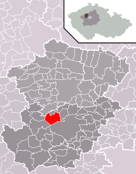 Localisation de Libušín