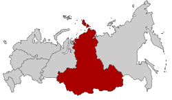 Сібірская фэдэральная акруга на мапе