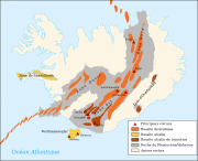 Systèmes volcaniques d'Islande.