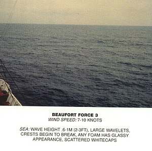 Echelle de Beaufort, force 3