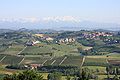Castelnuovo Calcea, Monte Rosa ve San Marzano Oliveto doğru görüntü