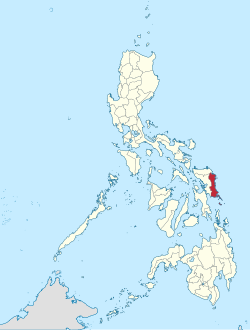 Mapa ning Aslagan Visayas ampong Aslagang Samar ilage