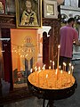 Innenraum im Kloster Motsameta in Georgien