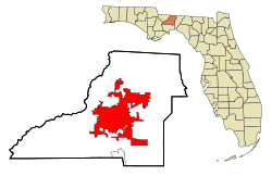 Lokasi di Leon County dan negara bagian Florida