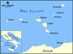 Isola di Salina - Localizzazione