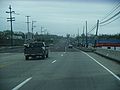 Southbound Pennsylvania Route 611 (Easton Road) over the Little Neshaminy Creek in Warrington, Pennsylvania, 27 April 2008.