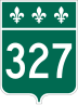 Route 327 marker