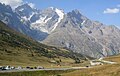 Face est de La Meije depuis le col du Lautaret.