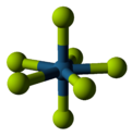 البنية الجزيئية لسباعي فلوريد الرينيوم