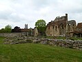 View of Canterbury Cathedral from the ruin grounds of St Augustine's