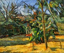 „Garten mit Vogelkäfig“, 1918