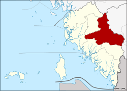 Karte von Satun, Thailand, mit Khuan Kalong