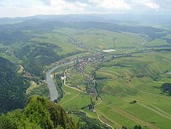 Alsólehnic a Dunajec partján