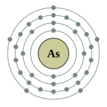 Electron shells of arsenic (2, 8, 18, 5)