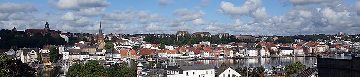 Widok na Flensburg