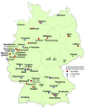 Geographische Verteilung der Bundesliga-Vereine