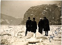 Eisstau an der Loreley im Winter 1928/29