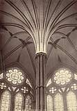 Salisbury Cathedral. Roof of the Chapter House, albuminový tisk