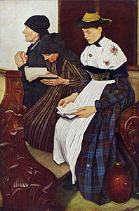 Les Trois Femmes dans l'église, 1881 Kunsthalle de Hambourg