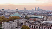 City, photographed from above