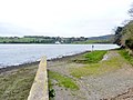 L'ancien passage de l'Aulne maritime entre Rosnoën et Dinéault vu depuis la rive droite côté Rosnoën.