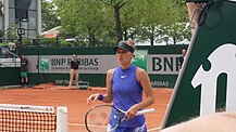 Markéta Vondroušová, la ganadora de los singles femeninos de 2023. Fue su primer título importante.