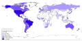 Image 12Global distribution of LDS Church members in 2009 (from Mormons)