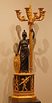 Minerva candelabra; 1804–1814; gilded and patinated bronze; height: 101 cm, width of the plinth: 25 cm, depth of the plinth: 19 cm; Musée des Arts décoratifs, Paris[18]