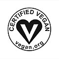 Логотип Vegan.org для сертифікації веганських продуктів. В основному використовується в США.