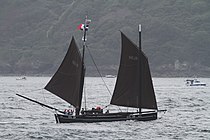 Le Ripple, lougre anglais naviguant à Brest en 2012.