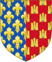 Escudo de armas de Alfonso, conde de Poitiers.