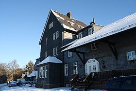 Der Bahnhof Schee im Januar 2009