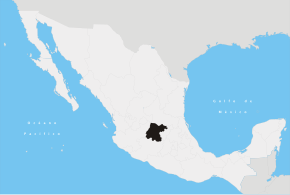 Штат Ґуанахуато на мапі Мексики
