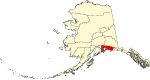 State map highlighting Chugach Census Area