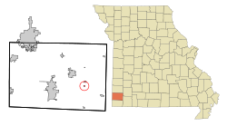 Location of Stark City, Missouri