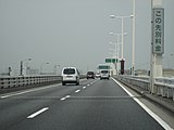 首都高速5号下り線より戸田市方面を望む。