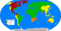 A map of the world of the alternate history book The Years of Rice and Salt, by Kim Stanley Robinson