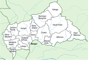 Localisation de Préfectures