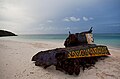 Tanque M4A3 Sherman em Flamenco Beach.