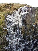 Frozen waterfall